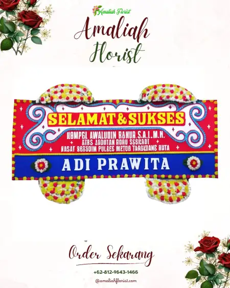 Papan Bunga Ucapan Selamat Kairagi Weru
